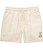 Scene&Heard Big Boys Linen Blend Tropical Embroidered Pull-On Shorts - Image 1