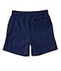 Class Club Little Boys Drawstring Elastic Waist Lined Synthetic Shorts, Color:Navy - Image 2