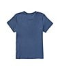 Color:Navy - Image 2 - Little Boys 2T-7 Going Loco Short Sleeve Screen T-Shirt
