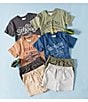 Scene&Heard Little Boys Pull-On Ripstop Shorts, Color:Grey - Image 4