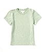 Color:Sage - Image 1 - Little Boys 2T-7 Short Sleeve Distressed T-Shirt