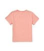 Color:Coral Haze - Image 2 - Little Boys 2T-7 Short Sleeve Distressed T-Shirt