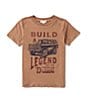 Scene&Heard Little Boys Short Sleeve Legend Car Graphic T-Shirt, Color:Tobacco - Image 1