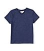 Color:Oceana - Image 1 - Little Boys 2T-7 Short Sleeve Slub V-Neck T-Shirt