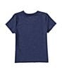 Color:Oceana - Image 2 - Little Boys 2T-7 Short Sleeve Slub V-Neck T-Shirt