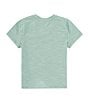 Color:Sage - Image 2 - Little Boys 2T-7 Short Sleeve Slub V-Neck T-Shirt