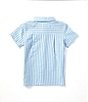 Color:Skyway - Image 2 - Little Boys 2T-7 Short Sleeve Striped Seersucker Woven Button-Front Shirt