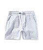 Scene&Heard Little Boys Stripe Seersucker Shorts, Color:Light Blue - Image 1