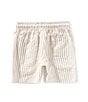 Scene&Heard Little Boys Stripe Seersucker Shorts, Color:Khaki - Image 2