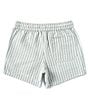 Color:Sage - Image 2 - Little Boys 2T-7 Striped Seersucker Pull-On Shorts