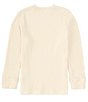 Color:Ivory - Image 2 - Little Boys 2T-7 Long Sleeve Thermal T-Shirt