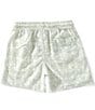 Scene&Heard Little Boys Linen Blend Leaf Print Pull On Shorts - Image 2