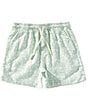 Scene&Heard Little Boys Linen Blend Leaf Print Pull On Shorts - Image 1