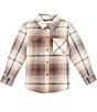 Scene&Heard Little Boys Plaid Long Sleeve Button Front Sport Shirt - Image 1