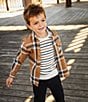 Scene&Heard Little Boys Stripe Sweater, Color:Ivory - Image 3