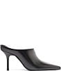 Schutz Abby Leather Pointed Toe Dress Mules - Image 2