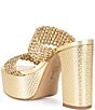Schutz Aberdeen Metallic Slip On Platform Sandals - Image 3