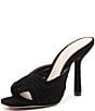 Color:Black - Image 4 - Addeline Leather Square Toe Dress Slides