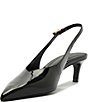 Schutz Alicia Patent Leather Slingback Pointed Toe Pumps - Image 6