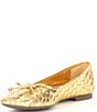 Color:Ouro Claro Orch - Image 4 - Arissa Woven Leather Slip On Flats