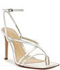 Color:Silver - Image 1 - Bari Patent Leather Strappy Dress Sandals
