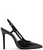 Schutz Boris Leather Slingback Pointed Toe Pumps - Image 2