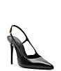 Schutz Boris Leather Slingback Pointed Toe Pumps - Image 1