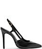 Schutz Boris Leather Slingback Pointed Toe Pumps - Image 2