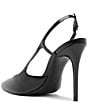 Schutz Boris Leather Slingback Pointed Toe Pumps - Image 5