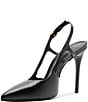 Schutz Boris Leather Slingback Pointed Toe Pumps - Image 6