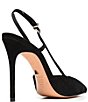 Schutz Boris Suede Pointed Toe Slingback High Heel Pumps - Image 2