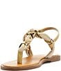 Schutz Camellia Woven Chain Thong Flat Sandals - Image 6