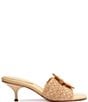 Color:Natural - Image 2 - Cinna Woven Kitten Heel Slides