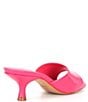 Color:Paradise Pink - Image 2 - Dethalia Leather Square Toe Slide Sandals