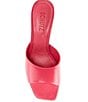 Color:Paradise Pink - Image 5 - Dethalia Leather Square Toe Slide Sandals