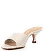 Schutz Dethalia Leather Square Toe Slide Sandals - Image 4