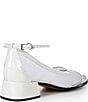 Color:White - Image 2 - Dorothy Patent Mesh Ankle Strap Mary Jane Pumps