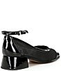 Color:Black - Image 2 - Dorothy Patent Mesh Ankle Strap Mary Jane Pumps