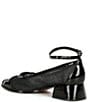 Color:Black - Image 3 - Dorothy Patent Mesh Ankle Strap Mary Jane Pumps