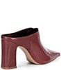Schutz Eleanor Leather Pointed Toe Block Heel Mules - Image 2