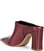 Schutz Eleanor Leather Pointed Toe Block Heel Mules - Image 3