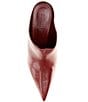 Schutz Eleanor Leather Pointed Toe Block Heel Mules - Image 5