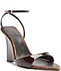 Schutz Elodie Patent Leather Ankle Strap Wedge Sandals - Image 1