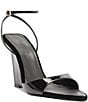 Schutz Elodie Wedge Patent Leather Ankle Strap Dress Sandals - Image 1