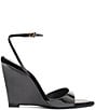 Schutz Elodie Wedge Patent Leather Ankle Strap Dress Sandals - Image 2