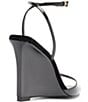 Schutz Elodie Wedge Patent Leather Ankle Strap Dress Sandals - Image 3