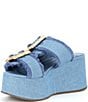 Color:Azul/Summer Jeans - Image 4 - Enola Buckle Denim Platform Sandals