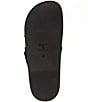 Color:Black - Image 6 - Enola Crossed Leather Bamboo Buckle Slide Sandals