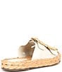 Color:Pearl - Image 2 - Enola Rope Suede Chunky Espadrille Sandals