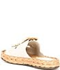 Color:Pearl - Image 3 - Enola Rope Suede Chunky Espadrille Sandals